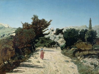Route de la Gineste, near Marseilles, 1859 by Paul Camille Guigou